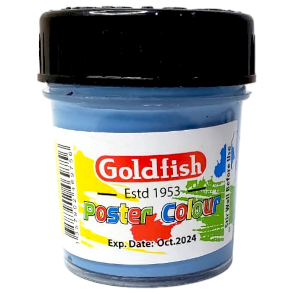 Light Blue Poster Color - 9 - Goldfish