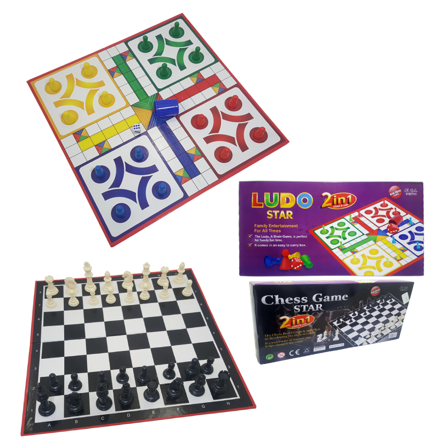 Ludo Star & Chess Star 2 In 1 Game - No. SC1958
