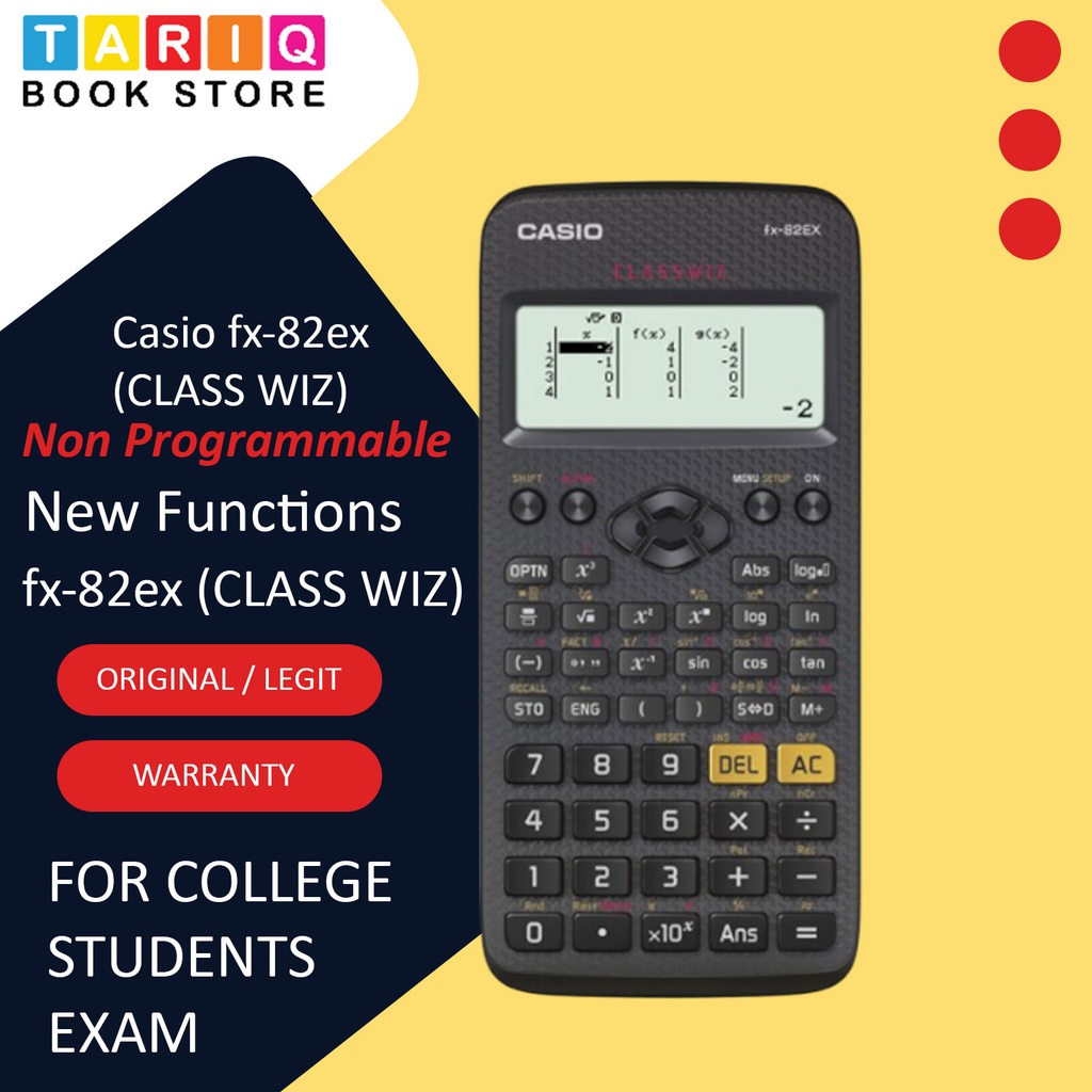 casio scientific calculator fx-82ex (CLASS WIZ)