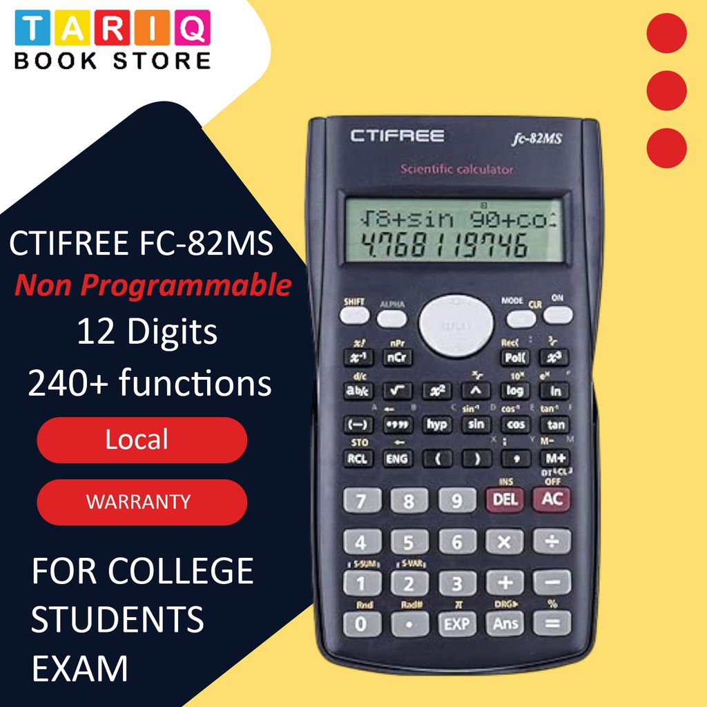 CTIFREE FC-82MS Scientific Calculator