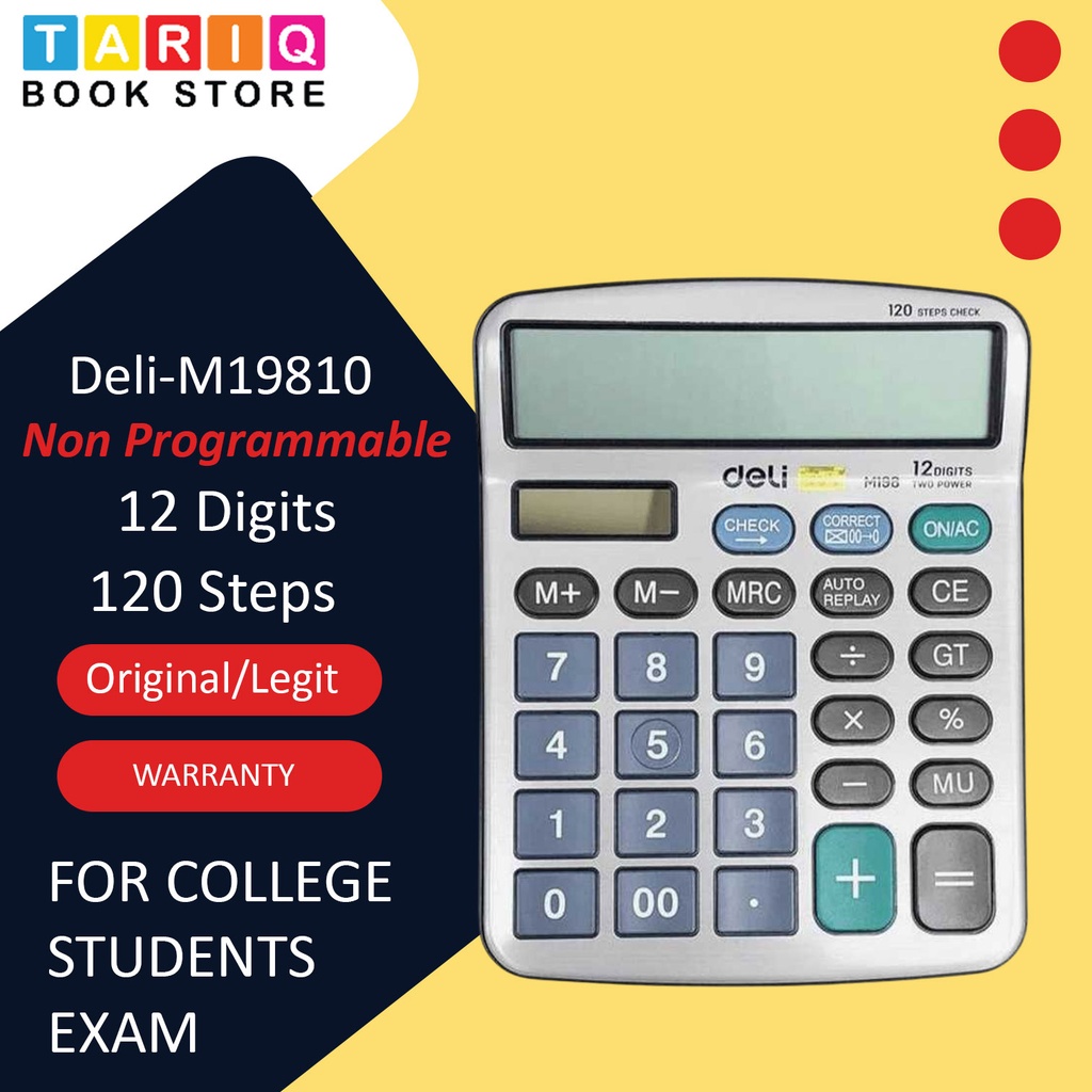 Deli 12-Digit Desk Calculator M19810