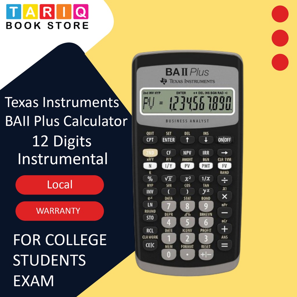 Texas Instruments BAII Plus Calculator