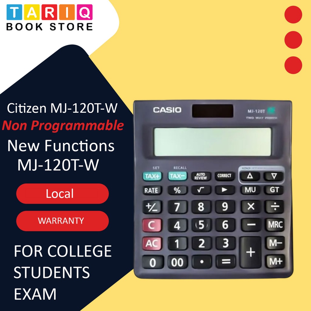 Citizen MJ-120T-W check & correct calculator
