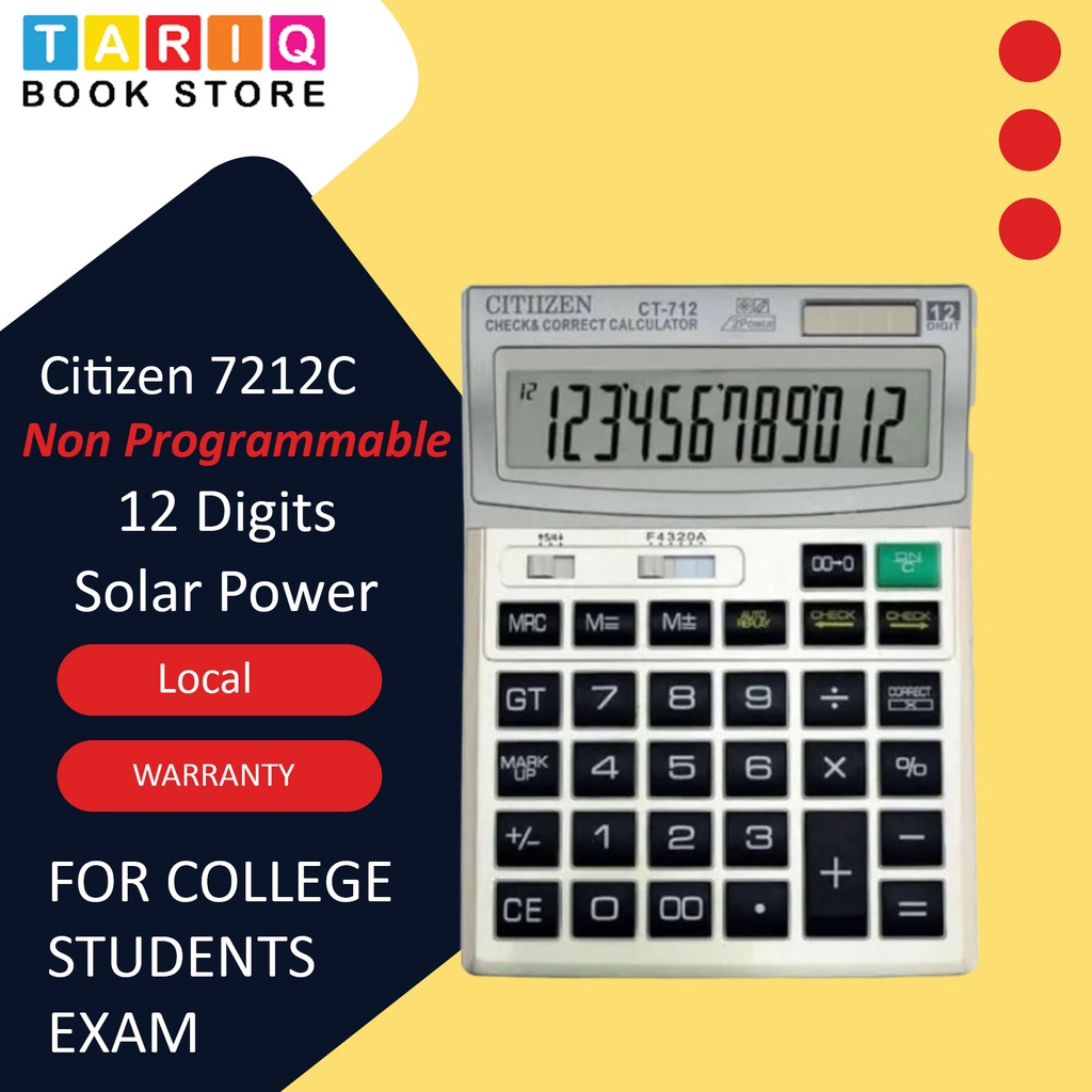 Citizen IT-7212C calculator