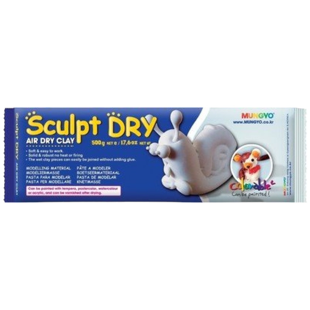 Sculpt Dry Air Dry Clay 250g - White Color