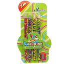 Rainbow Swirl Color Pencils - 4 Pcs