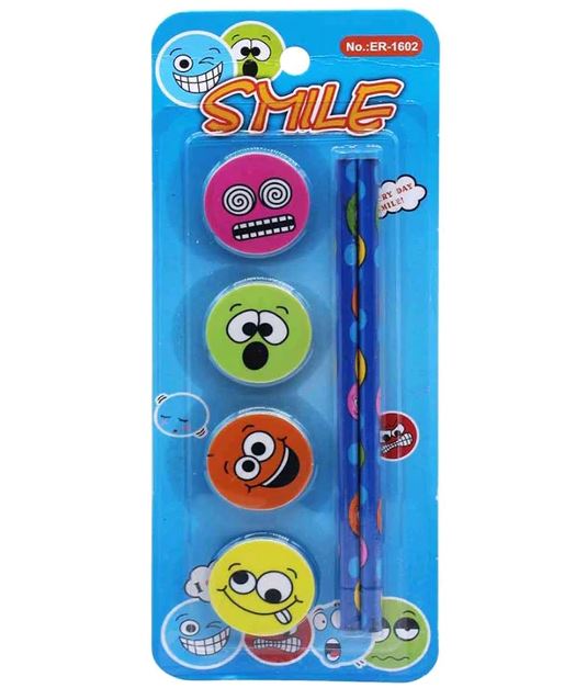 Kids Pencil Eraser Set