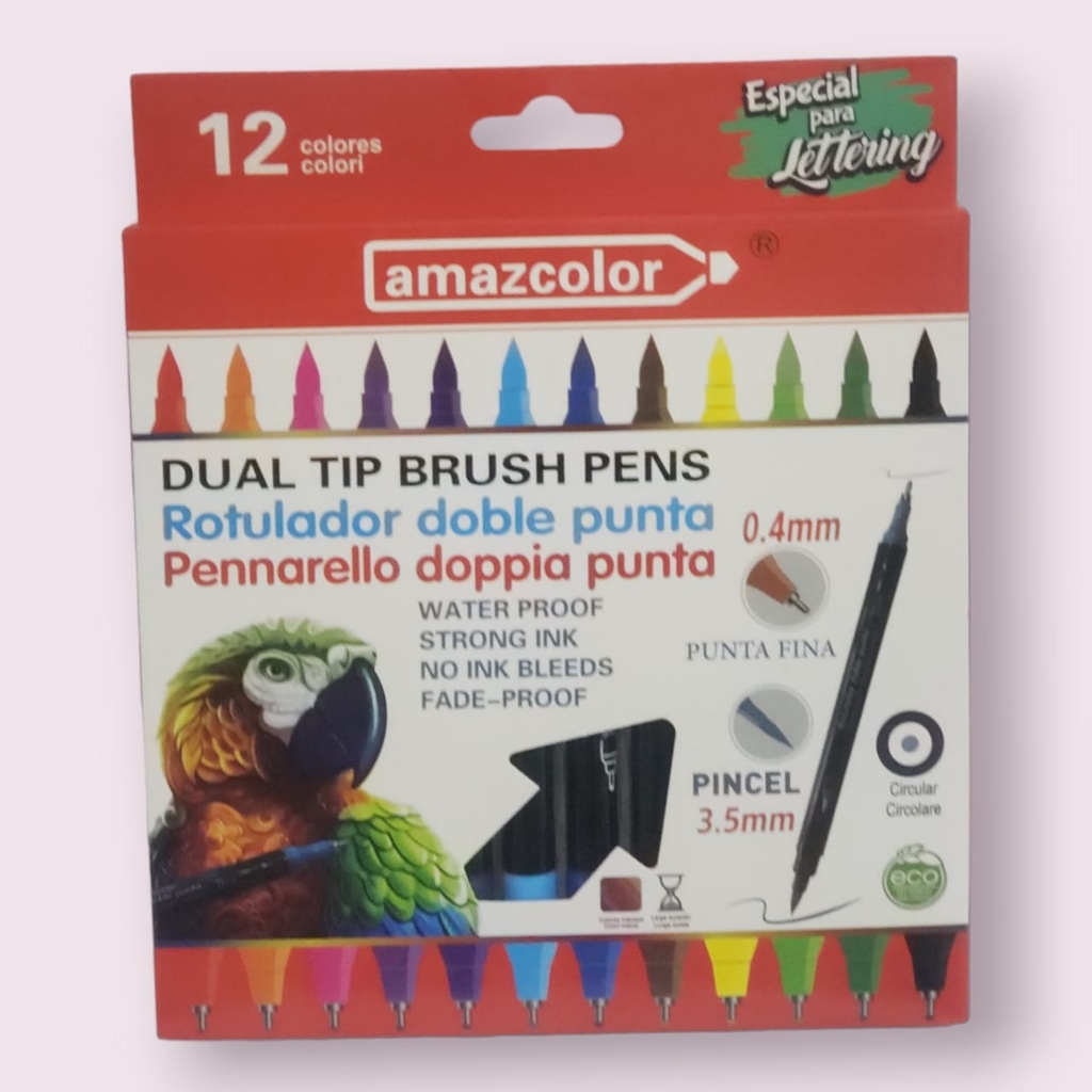 Dual Tip Brush Pen - Amazcolor