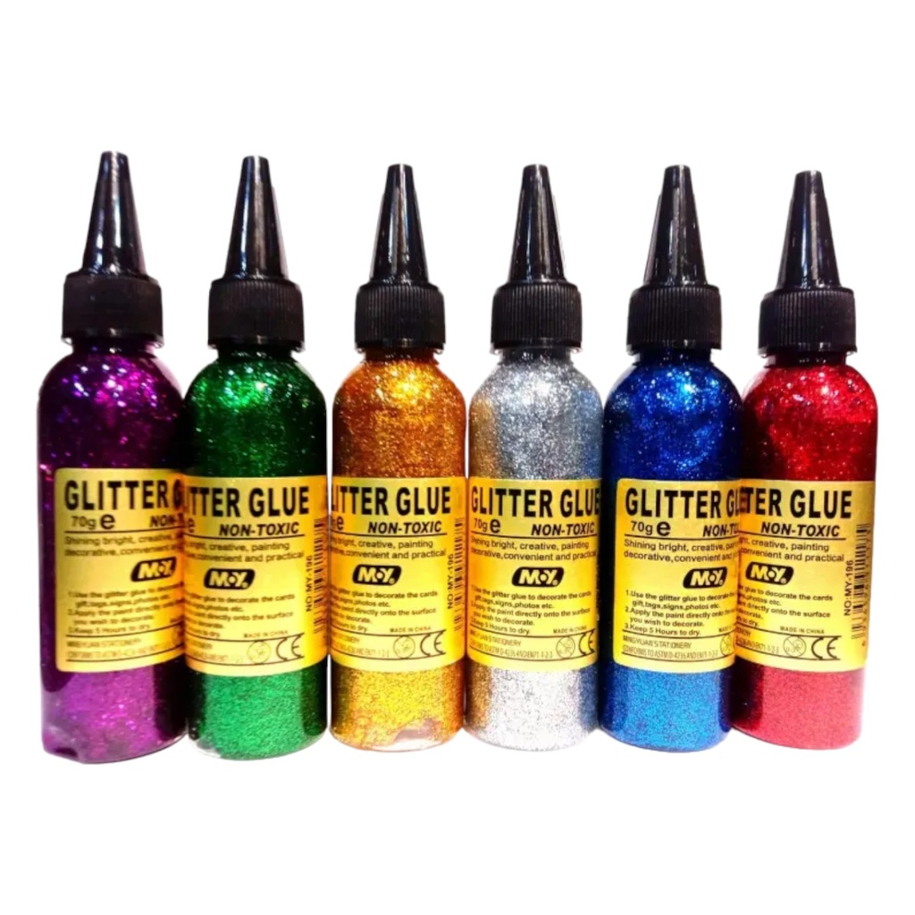 Glitter Glue 70ml - Pack of 6