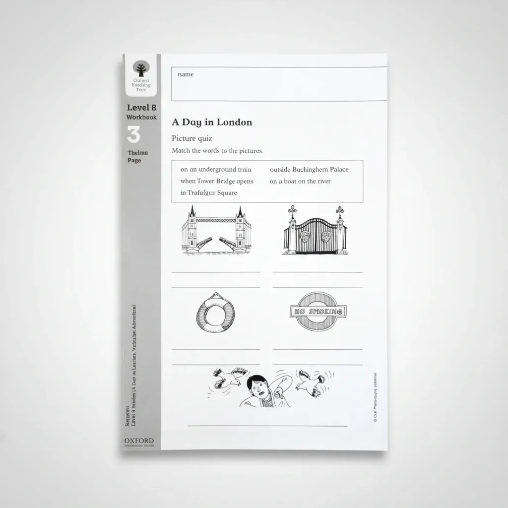 [9780199167685] Oxford Reading Tree: Level 8: Workbook 3: A Day in London