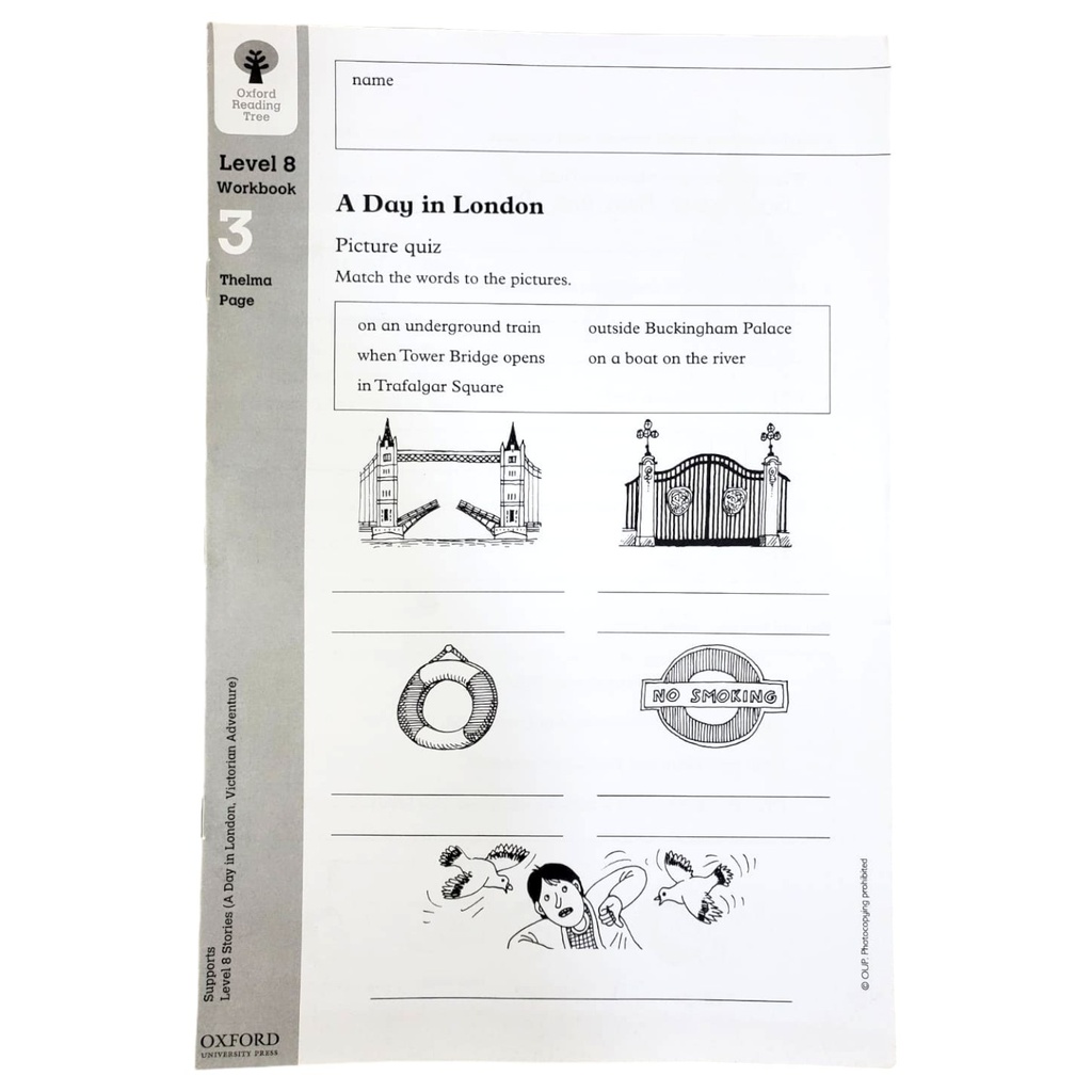 [9780199167685] Oxford Reading Tree: Level 8: Workbook 3: A Day in London