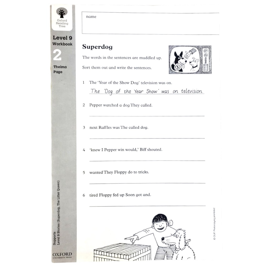 [9780199167708] Oxford Reading Tree: Level 9: Workbook 2: Superdog