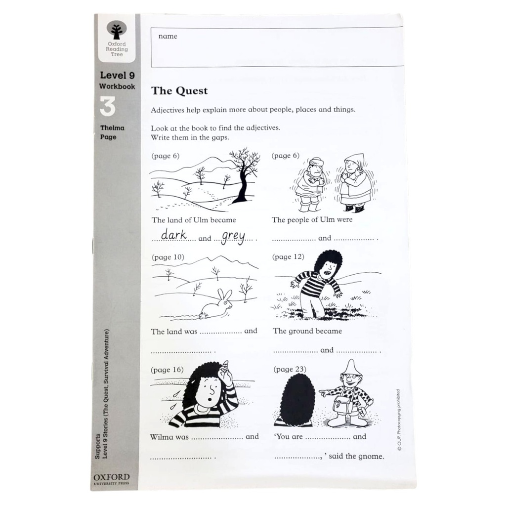 [9780199167715] Oxford Reading Tree: Level 9: Workbook 3: The Quest