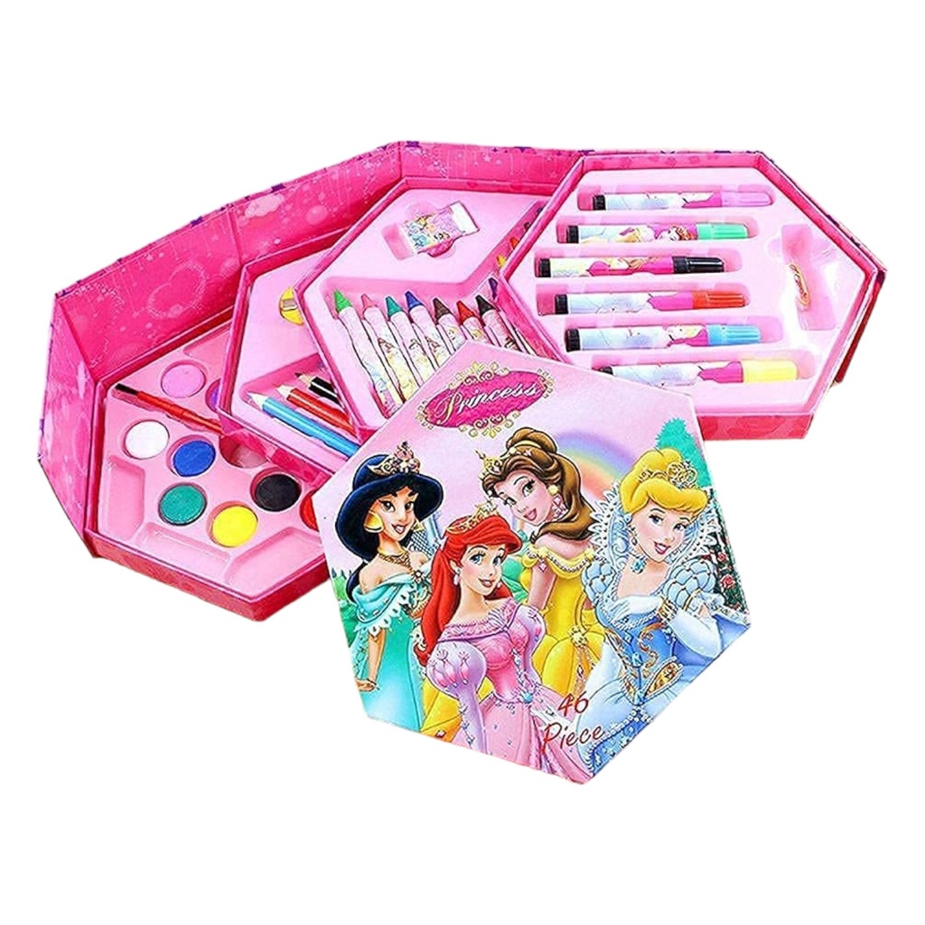 Princess Art Kit Hexagon - Pack of 46