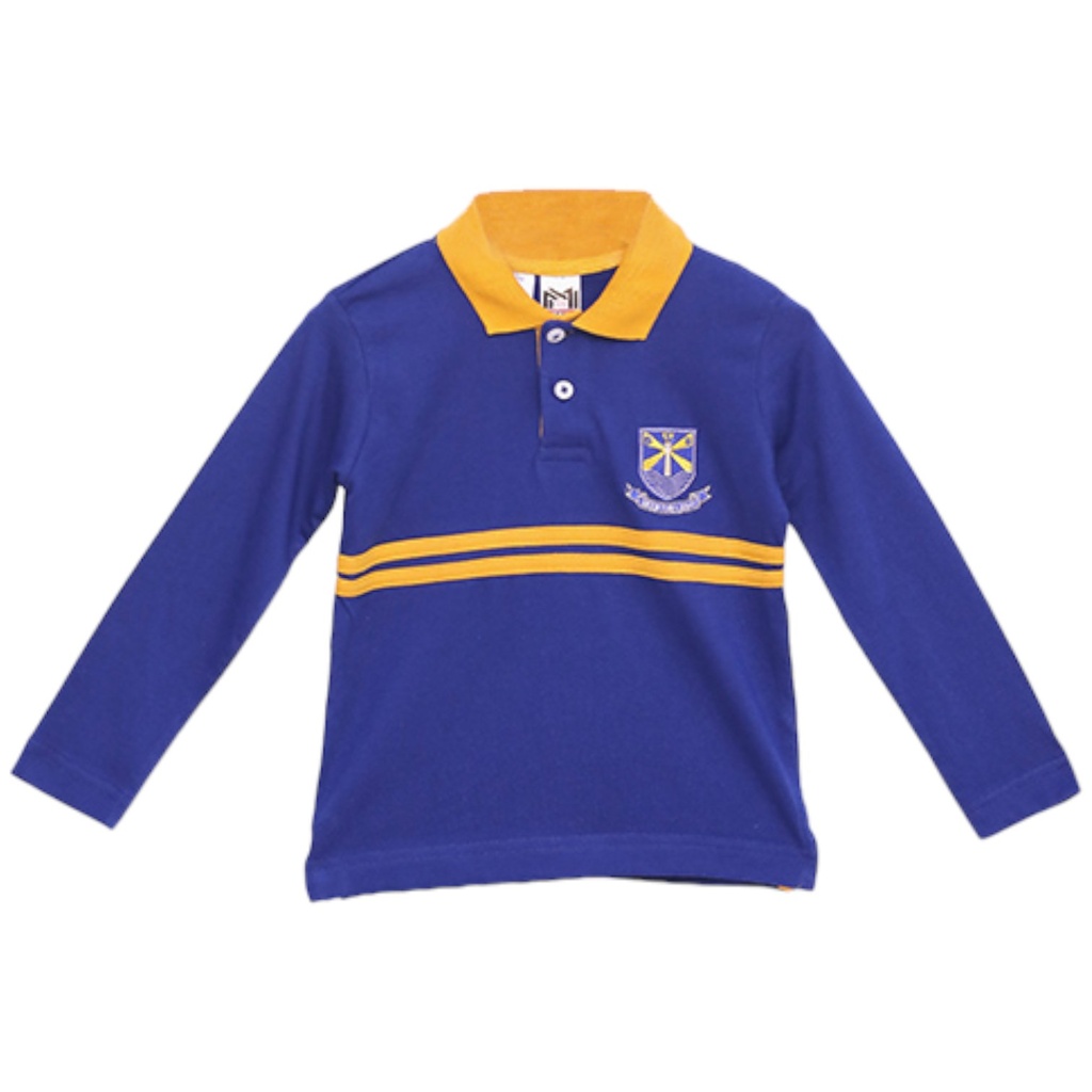 [T015394] BSS Boys Polo Shirt Full Sleeves | Pre Nursery - Class 2 (2 - 3 Years)