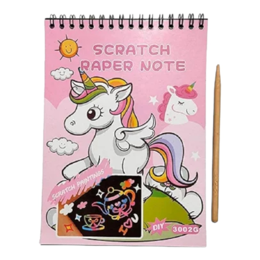 Scratch Note Pad Unicorn