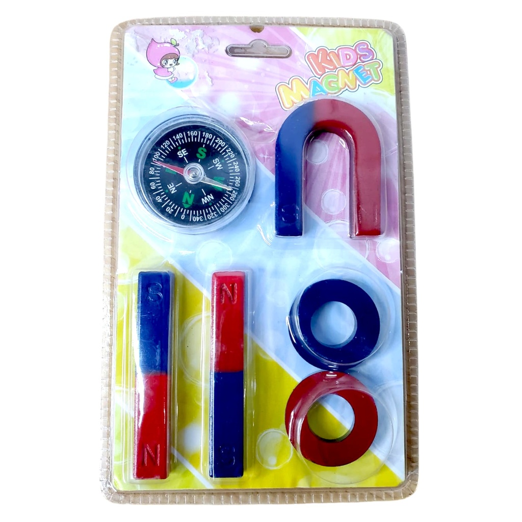 Kids Magnet Set With Compass -6 Pcs - No.8016