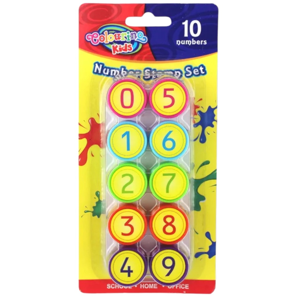 Numeric Stamp Set - Pack Of 10 Stamp