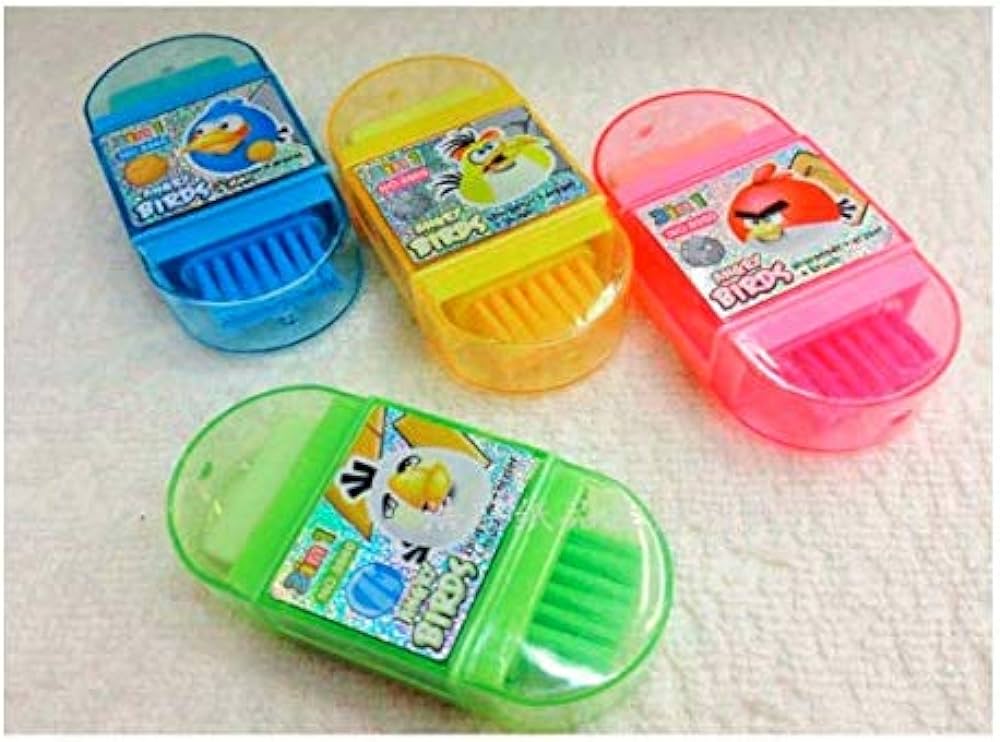 Angry Bird Sharpner Eraser With Brush