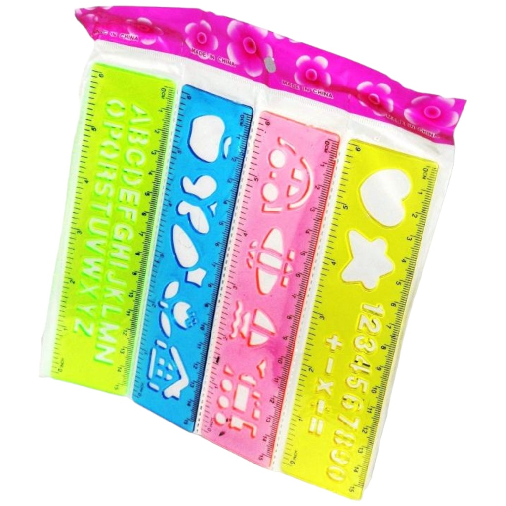 Next 4 pcs Ruller Stencils Set - Pack Of 4