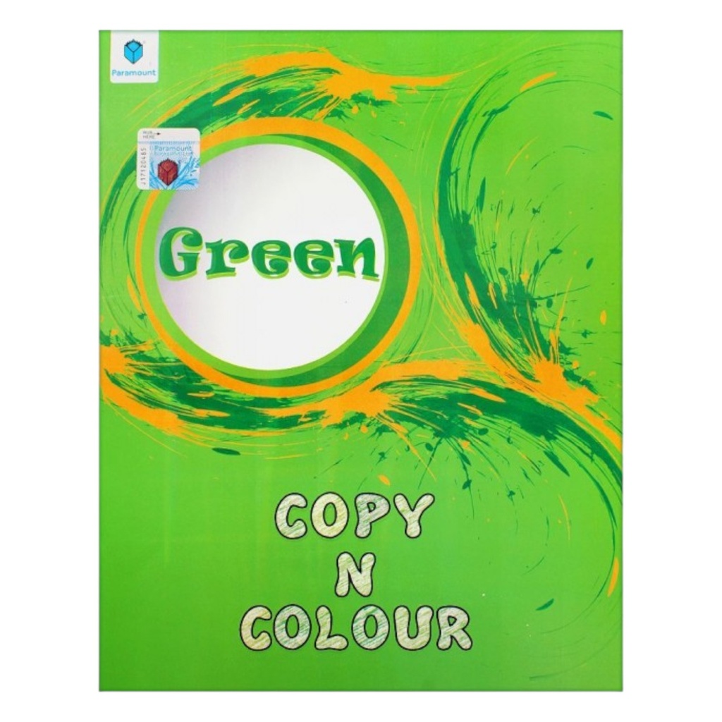 [9789696378747] Copy n Colour (Green) - Paramount Colouring Book