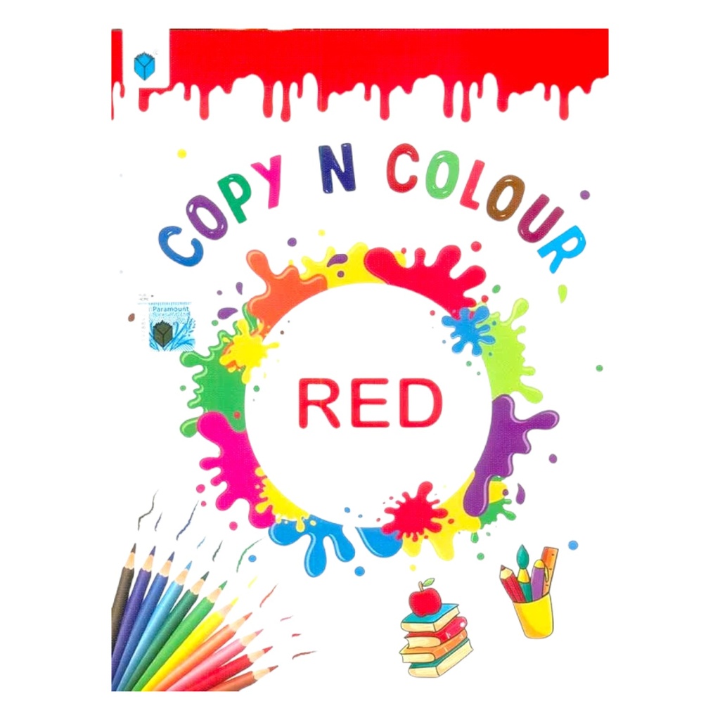 [9789692101134] Copy n Colour (Red) - Paramount Colouring Book