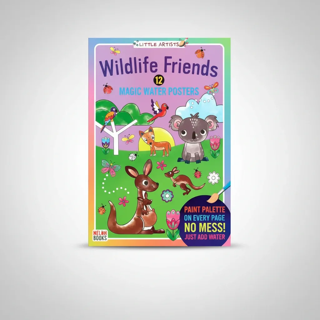 LITTLE ARTISTS: WILDLIFE FRIENDS 12 MAGIC WATER POSTERS