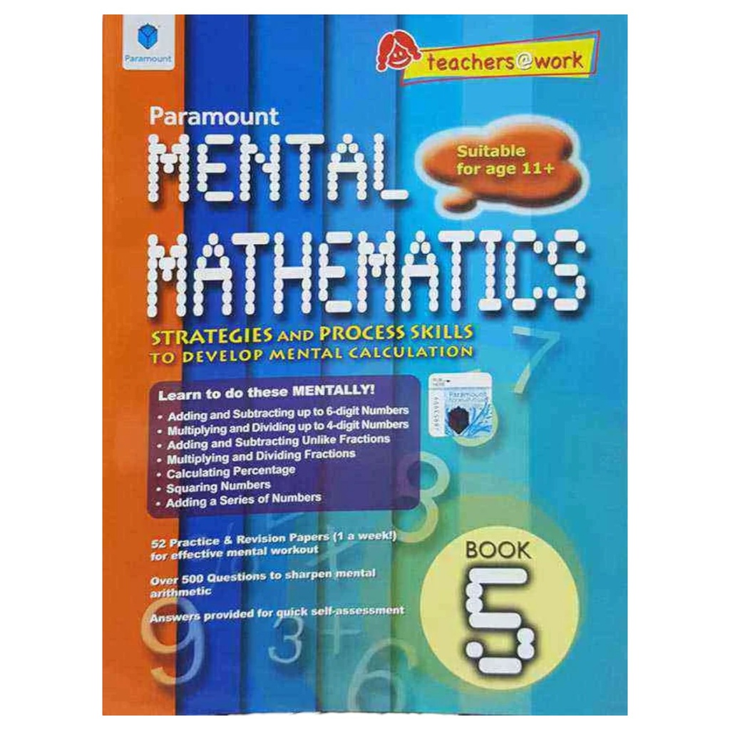 [9789696374220] Paramount Mental Mathematics Book 5