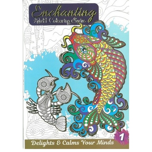 [9555430511707] Enchanting Adult Colouring Series Book 1
