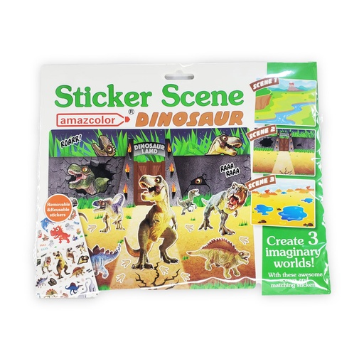 Dinosaur Sticker Scene - N298075