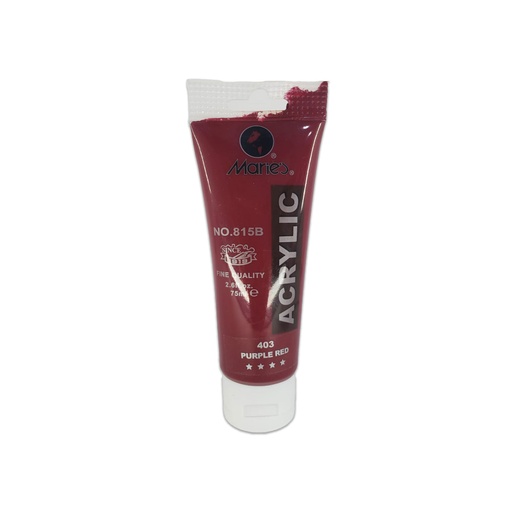 [6901893009832] Maries Acrylic Paint - 75ml - No. 403 - Purple Red