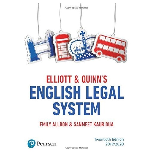 [9781292251059] Elliott & Quinn's English Legal System - Emily Allbon & Sanmeet Kaur Dua - Low Price Edition
