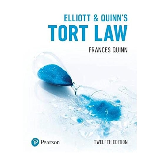 [9781292251448] Elliott & Quinn's Tort Law - Frances Quinn - Low Price Edition
