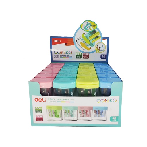 [6921734944139 / 6935205336880] Comiko Pencil Sharpner - 0576 - Deli