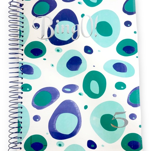 [008241977136] BingO A4 Size 5 in 1 Spiral Notebook 300 Pages