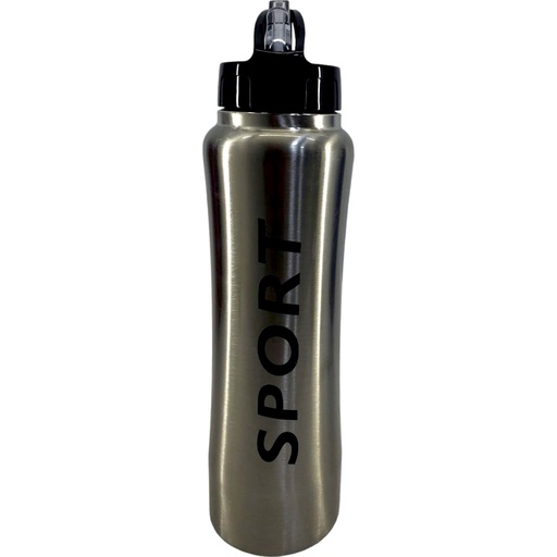 Stainless Steel Sports Water Bottle - 750 ml - Silver - No. 8310