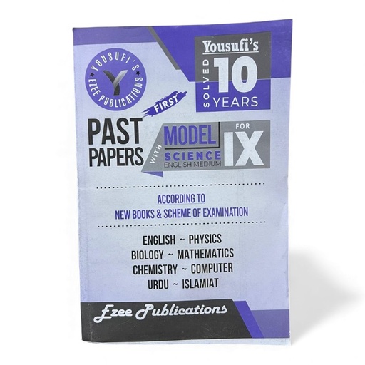 [3151082] Yousufi’s 10 Years Solved Past Papers IX Science English Medium