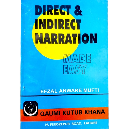 Direct and Indirect Narration Made Easy Grammar Book