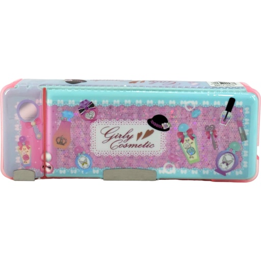 Magnetic Girly Cosmetic Glitter Pencil Box