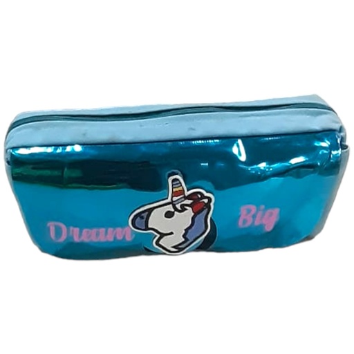 Dream Big Unicorn Pencil Pouch - Light Blue