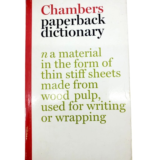 Chambers Paperback Dictionary