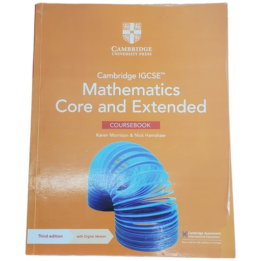 [9781009343671] Cambridge O level Mathematics Core & Extended Course Book - Third Edition Digital Access - Low Price Edition