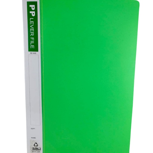 PVC Ring File Legal Size - Green