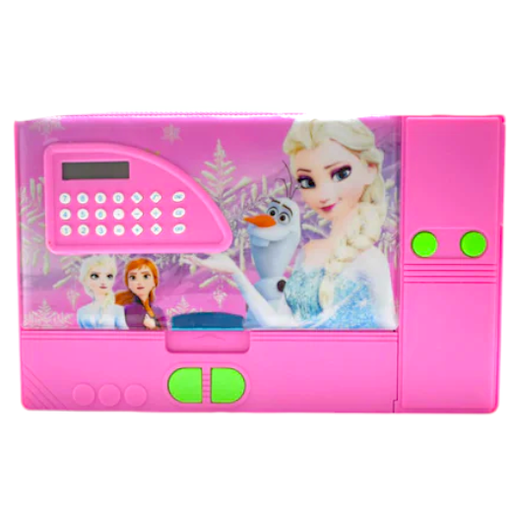 Frezon Jumbo Double Side Magnetic Pencil Box With Calculator - No. JC-2727 / KK949