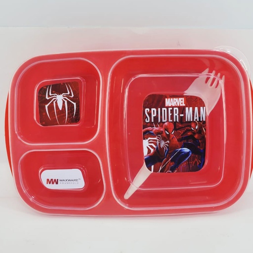 Spider Man Maxware Lunch Box Plastic (Large)