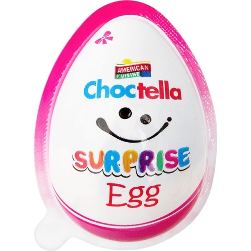[8964002582334] Choctella Surprise Egg For Girls - Free Toy & Tattoo Inside