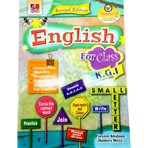 [9789695096024] English Book For Class K.G 1 - Small Letters - Parveen Khatoon
