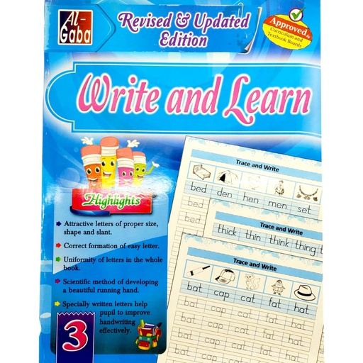 [9789695097489] Write And Learn English Book 3 - Gaba Books