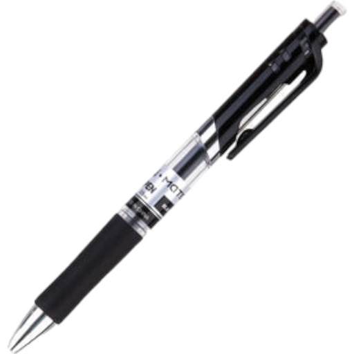 [6935205317544] Deli Gel Pen Smooth Writing - Black - 0.5mm - No. Q104 20