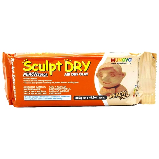 [8804819065548] Sculpt Dry Air Dry Clay 250g - Peach Color